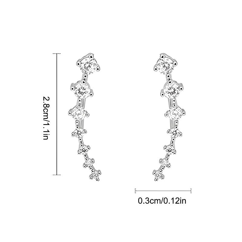 Seven stars diamond earrings